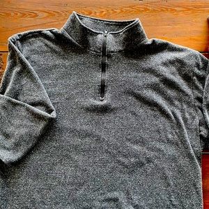 Threads 4 Thought Triblend Heather Black Half Zip